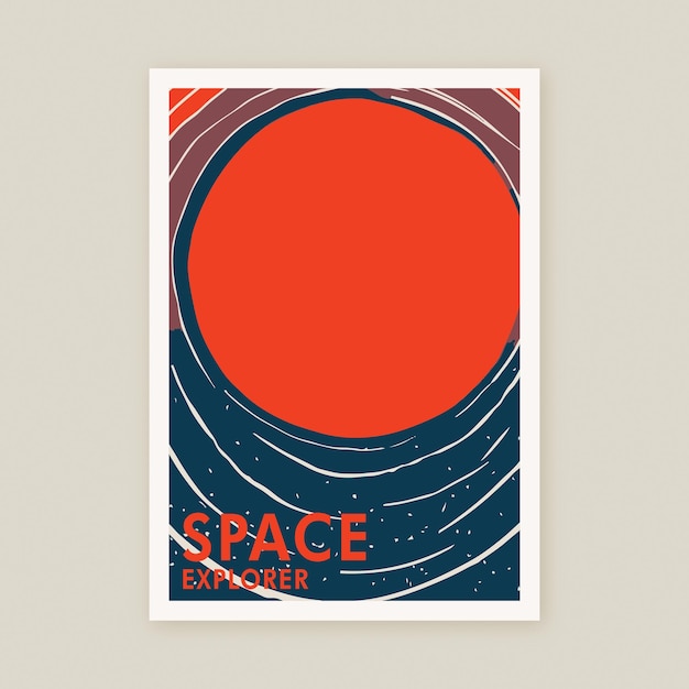 Space Explorer Cosmos Exploration Planet Poster Print