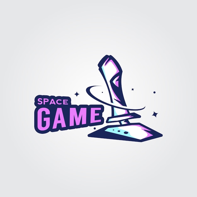 Space Game Controller Esports Logo Design Premium Gaming Vector