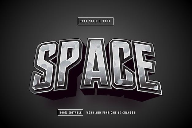 Space Grey Text effect