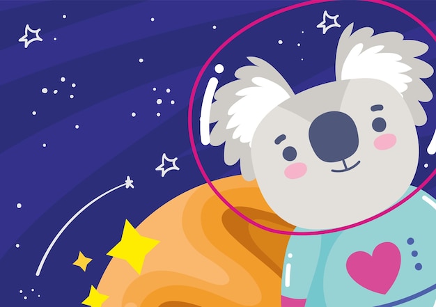 Space koala astronaut