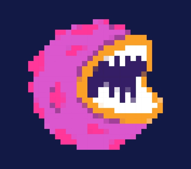 Space pixel monster