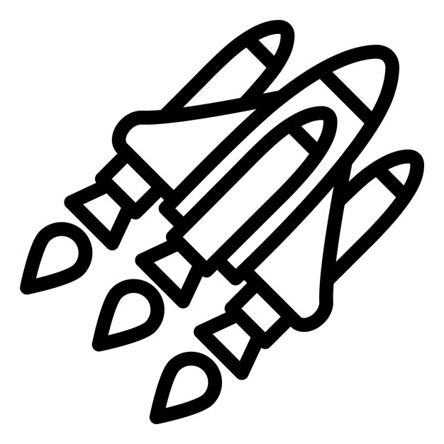 Space shuttle Vector Icon Design Illustration