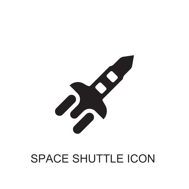 Space shuttle vector icon icon