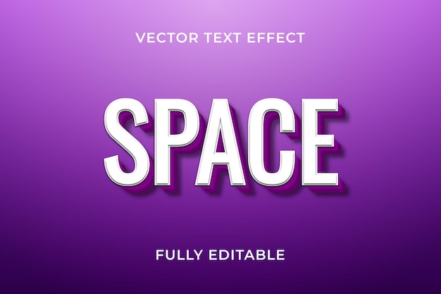 Space text effect