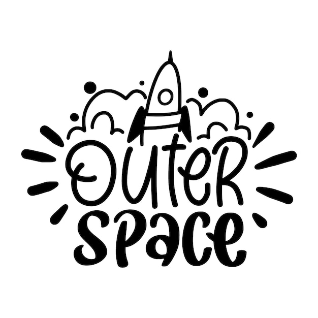 Vector space theme vector illustration space legend space tshirt design space sticker astronomy sticke