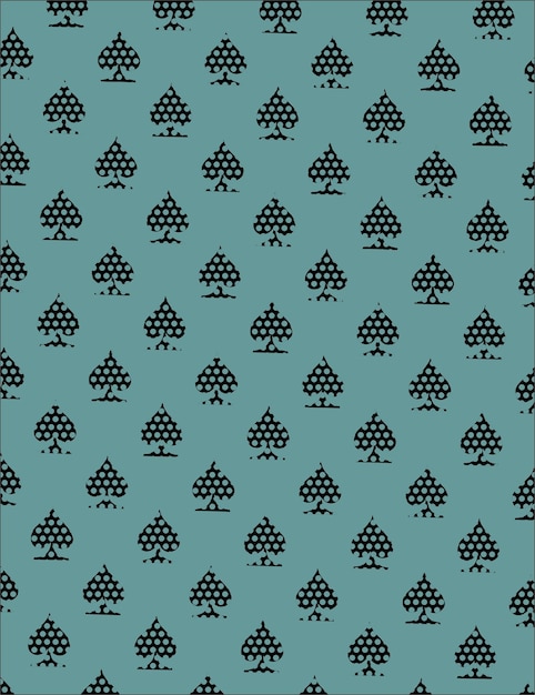 Vector spade halftone pattern design