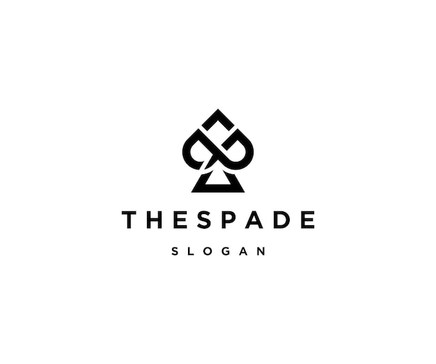 Spade logo icon design template