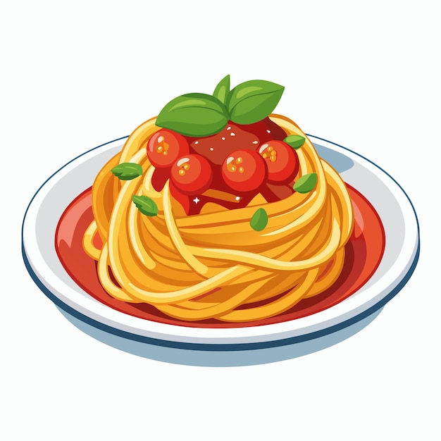 Vector spaghetti vector graphic