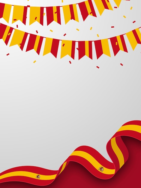 Vector spain background for festivals and national days celebrations