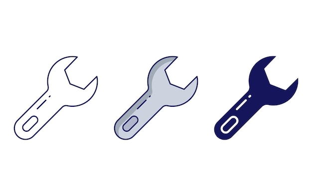 Spanner vector icon