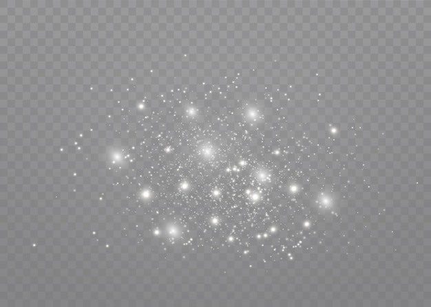 Sparkling magical dust particles.