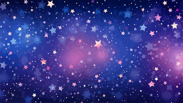 Vector sparkling stars cartoon vector background