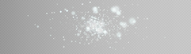 Sparks of stardust shine with a special light Vector sparkles on a transparent background