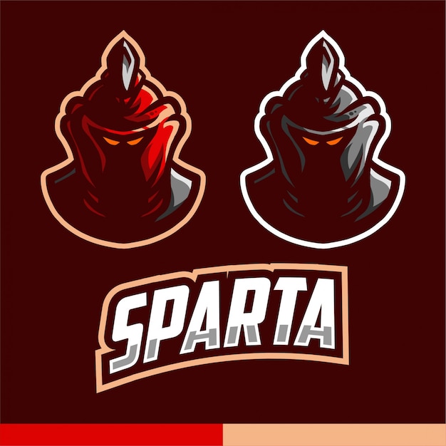 Sparta mascot logo gaming vector template