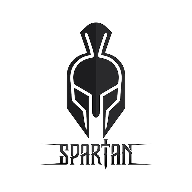 Vector spartan and gladiator helmet logo icon designs vector