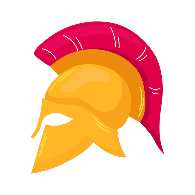 Vector spartan helmet icon clipart avatar logtotype isolated vector illustration