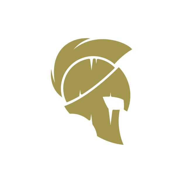 Vector spartan helmet logo design vector spartan logo template