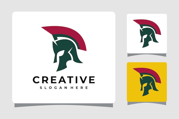 Spartan Helmet Logo Template Design Inspiration