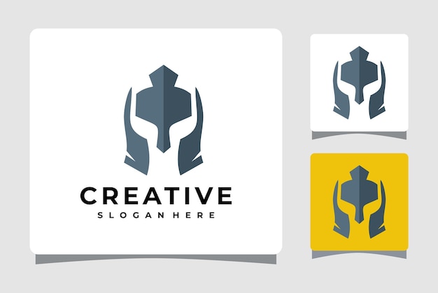 Spartan Helmet Logo Template Design Inspiration