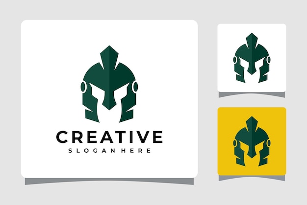 Spartan Helmet Logo Template Design Inspiration