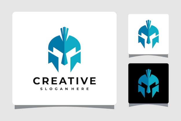 Spartan Helmet Logo Template Design Inspiration