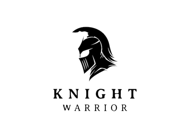 Spartan Knight Soldier Greek Warrior Logo Design