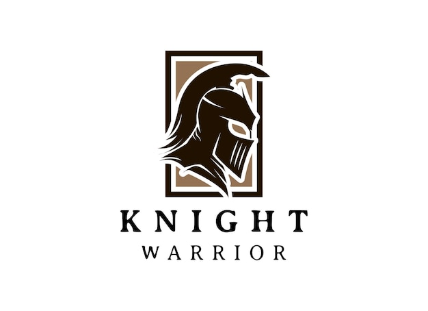 Spartan Knight Soldier Greek Warrior Logo Design