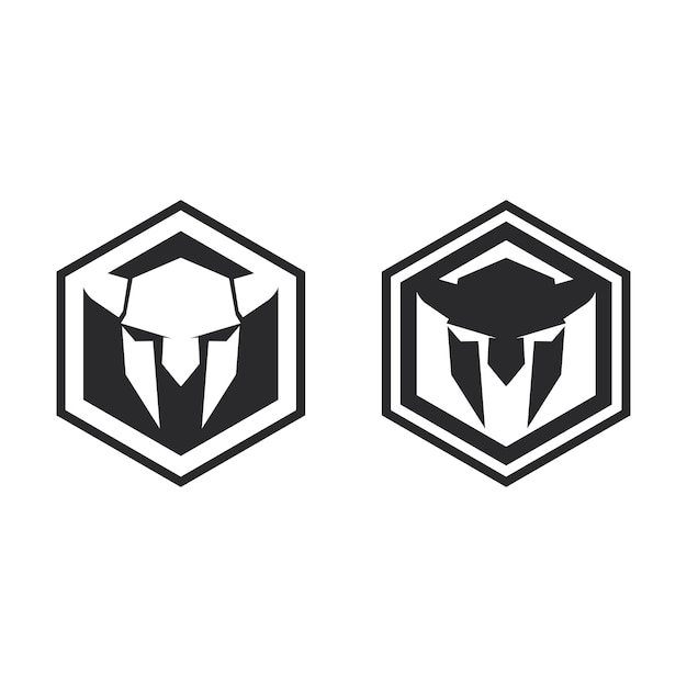 Spartan logo icon designs vector