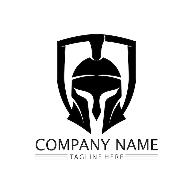 Spartan logo icon designs vector