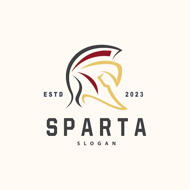 Spartan Logo Vector Silhouette Warrior Knight Soldier Greek Simple Minimalist Elegant Product Brand Design