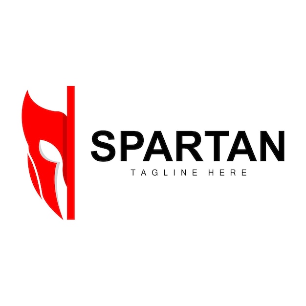 Spartan Logo War Helmet Suit Vector Barbarian Armor Icon Viking Gym Fit Design Fitness