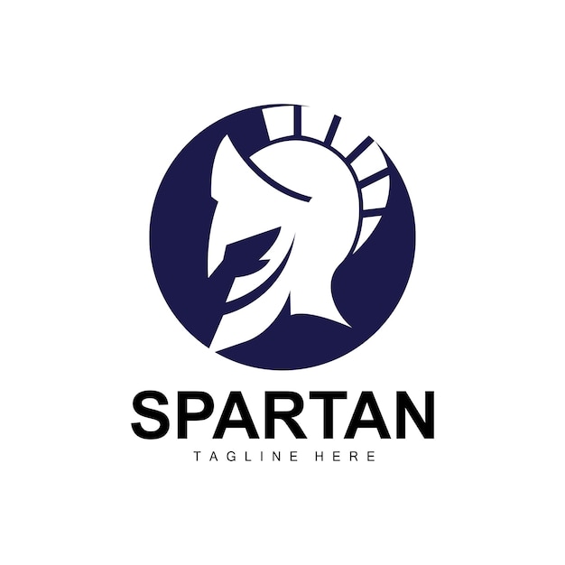 Spartan Logo War Helmet Suit Vector Barbarian Armor Icon Viking Gym Fit Design Fitness