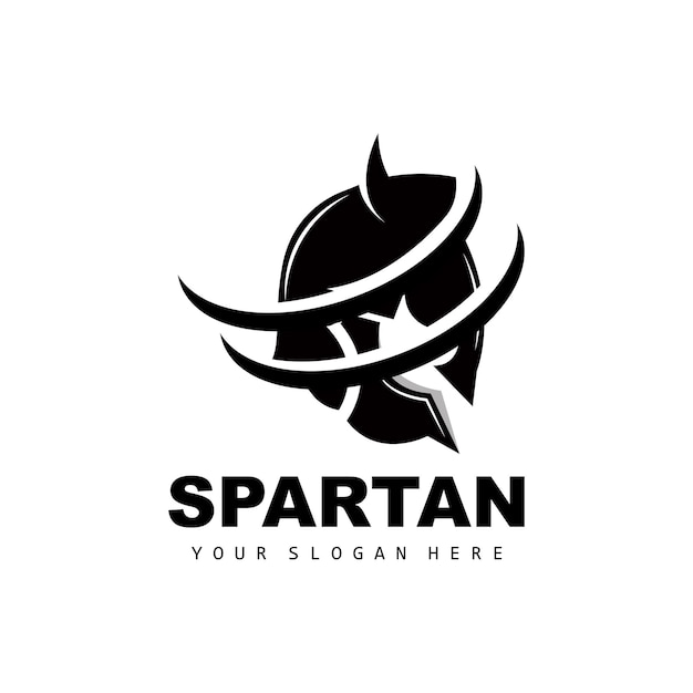 Spartan LogoVector Viking Barbarian War Helmet Design Product Brand Illustration