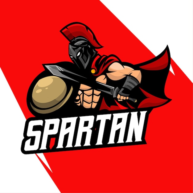 SPARTAN MASCOT LOGO VECTOR ILLUSTRATION