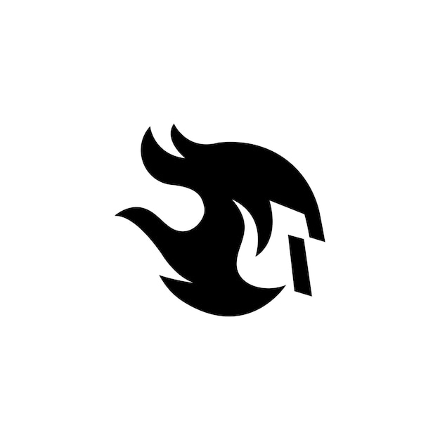 spartan skull fire logo