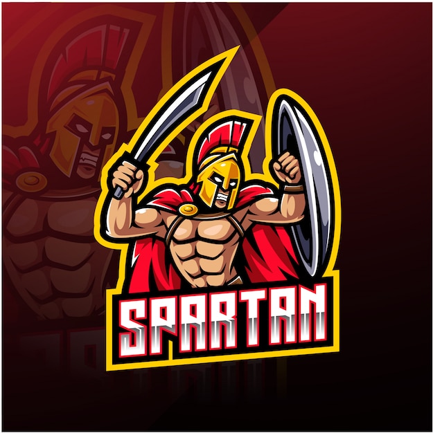 Spartan sport mascot logo 