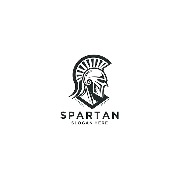 Spartan warrior symbol coat of arms Spartan military helmet logo Spartan Greek gladiator helmet