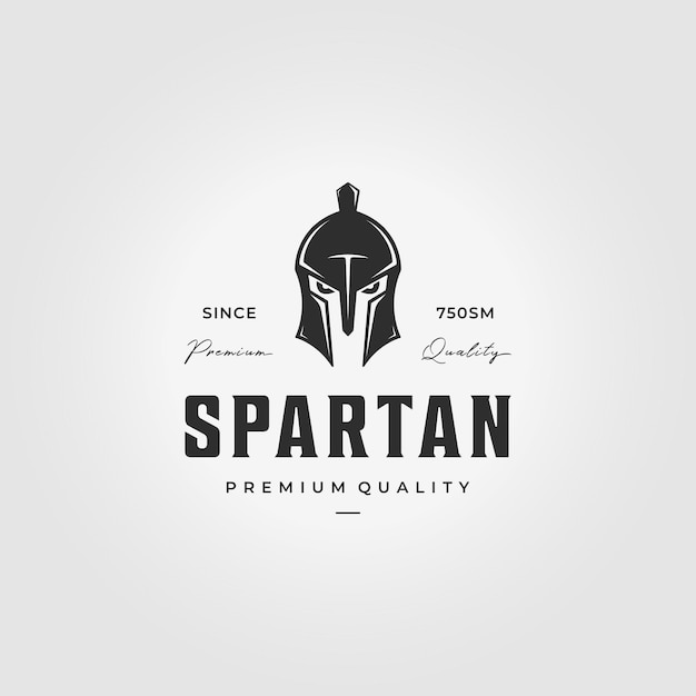 Spartans Logo Vintage Vector Illustration Design Spartan Armour