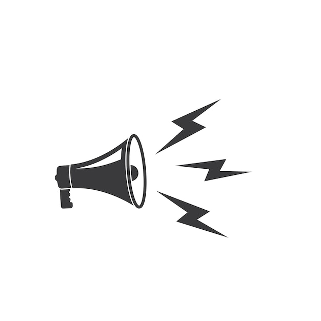 Speakermegaphone logo icon vector design template