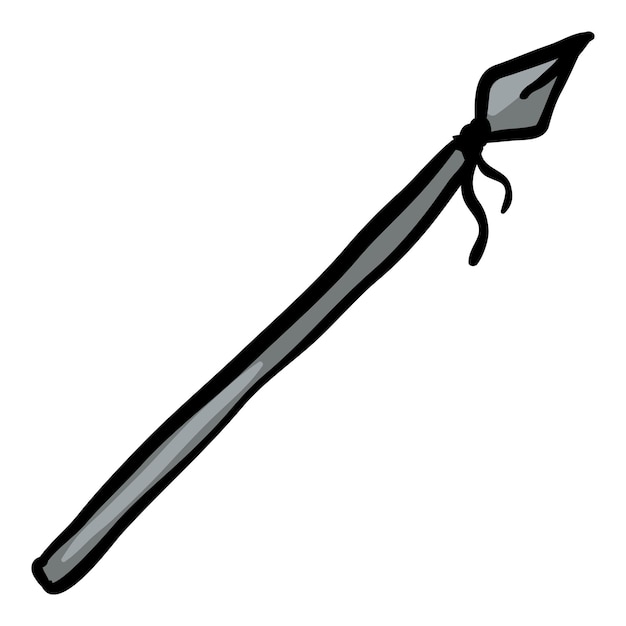 Spear Hand Drawn Doodle Icon