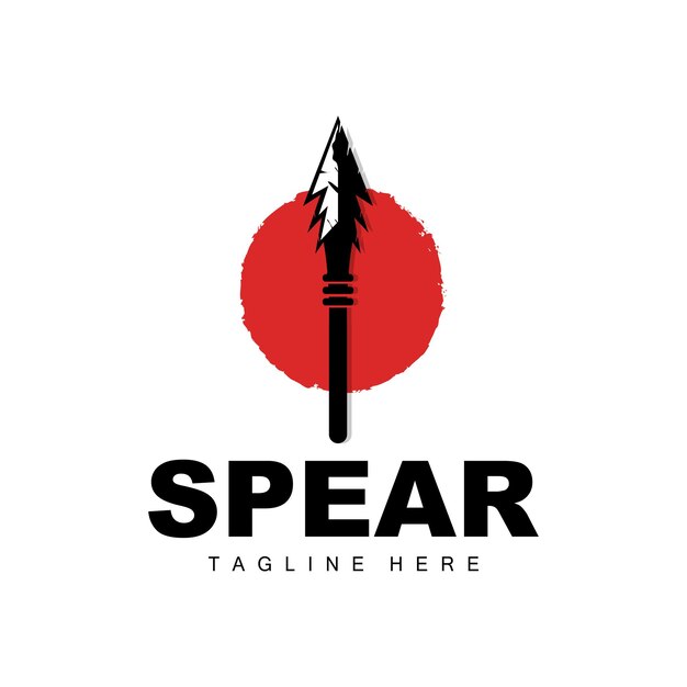 Spear Logo Long Range Throwing Weapon Target Icon Design Product And Company Brand Icon Illustration