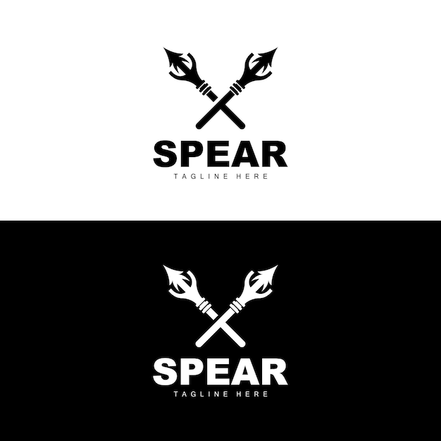 Spear Logo Long Range Throwing Weapon Target Icon Design Product And Company Brand Icon Illustration