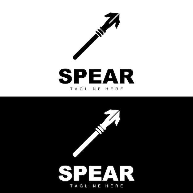 Spear Logo Long Range Throwing Weapon Target Icon Design Product And Company Brand Icon Illustration