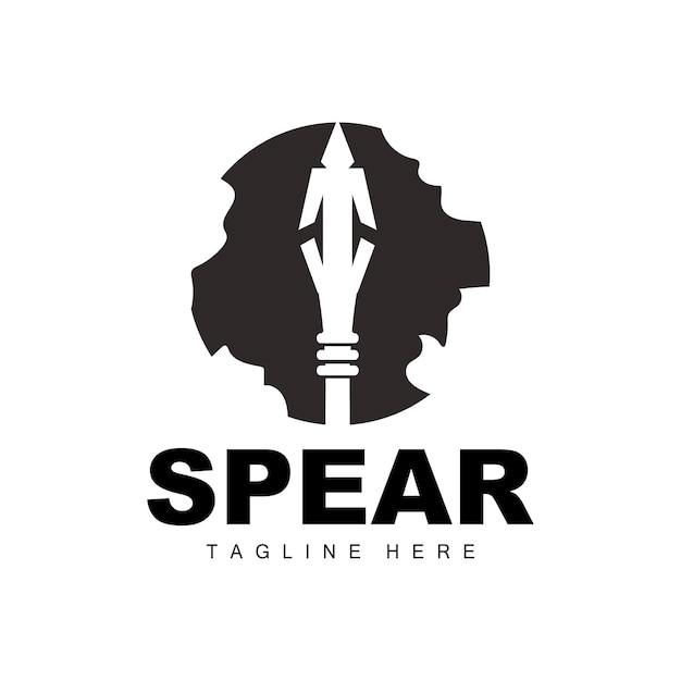 Spear Logo Long Range Throwing Weapon Target Icon Design Product And Company Brand Icon Illustration