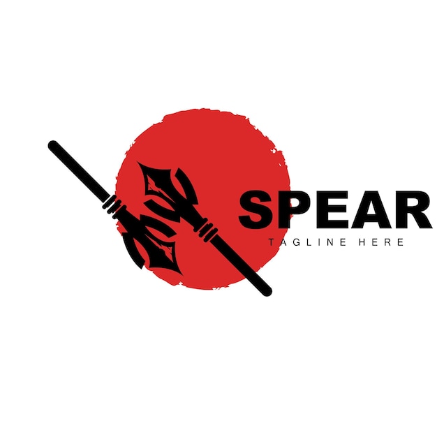 Spear Logo Long Range Throwing Weapon Target Icon Design Product And Company Brand Icon Illustration