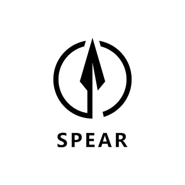 Spear logo vector design template