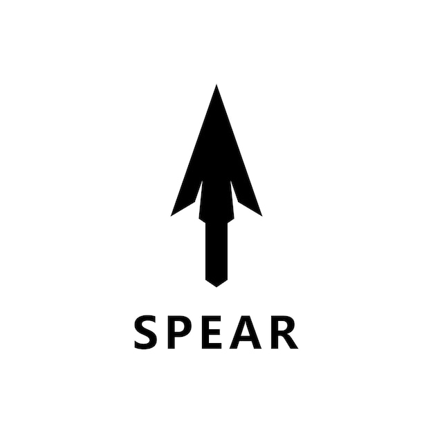 Spear logo vector design template