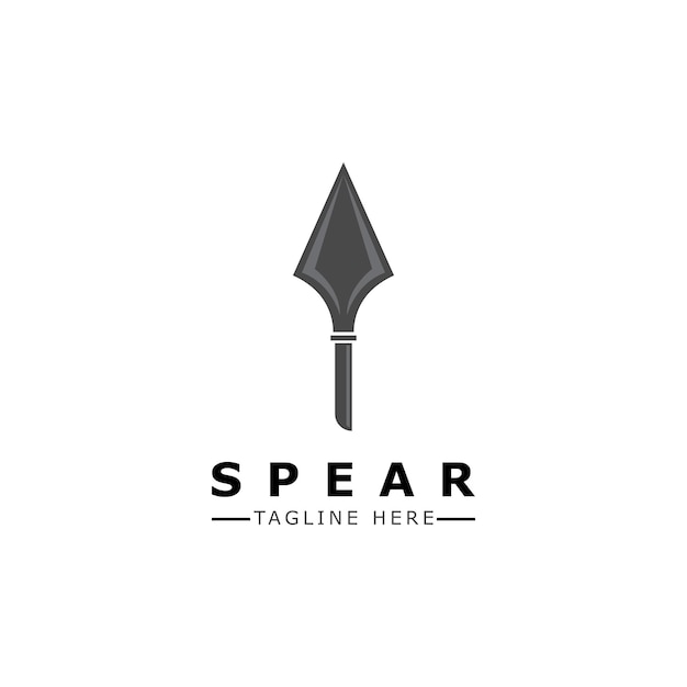 Spear vector illustration icon Template design