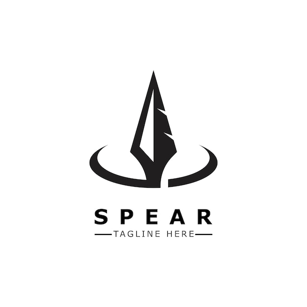 Spear vector illustration icon Template design