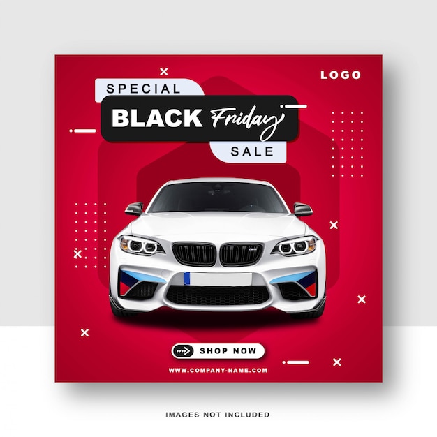 Special Black Friday social media and instagram post template